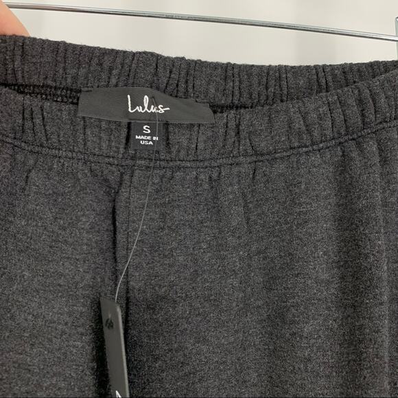 Lulus Gray Jogger Pants Women's Size Small NWT - Picture 4 of 7